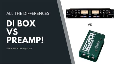 preamp vs di box